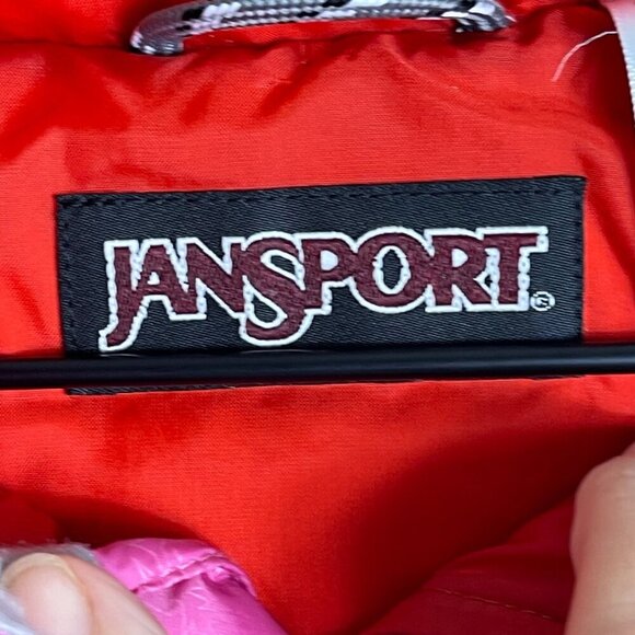 Vintage JanSport Girls XL Pink Puffer Vest – Full Zip, Nylon, Inner Pockets - Picture 6 of 9